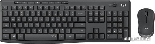 Клавиатура + мышь Logitech MK295 Silent (графитовый, нет кириллицы)
