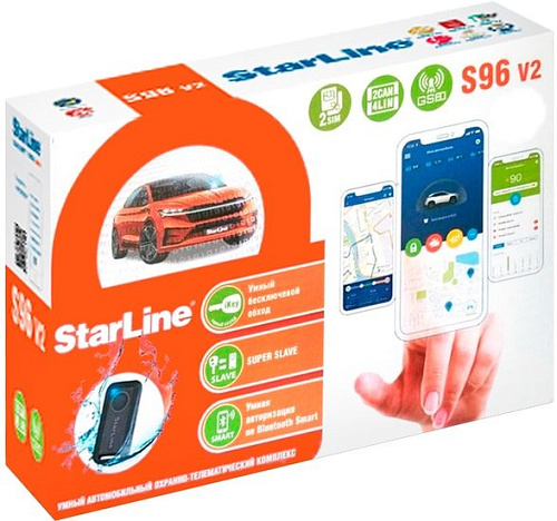 Автосигнализация StarLine S96 v2 2CAN+4LIN 2SIM GSM