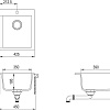 Кухонная мойка Aquasanita Simplex SQS100W (cerrus 120)