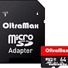 Карта памяти Oltramax Premium OM064GCSDXC10UHS-1-PrU3 microSDXC 64GB (с адаптером)