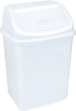 Мусорное ведро Эльфпласт Ромашка EP058 18 л (белый)