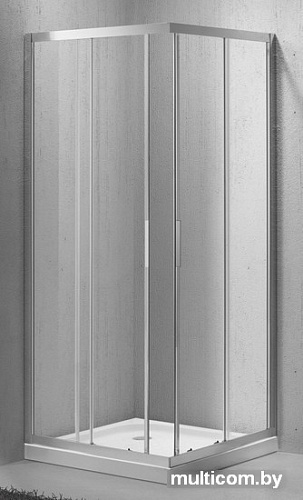 Душевой уголок BelBagno SELA-A-2-80-Ch-Cr 80x80 (стекло шиншилла)