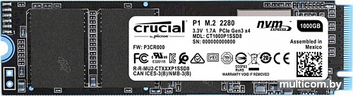 SSD Crucial P1 1TB CT1000P1SSD8