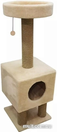 Комплекс Cat House На ножках 1.05 (джут бежевый)