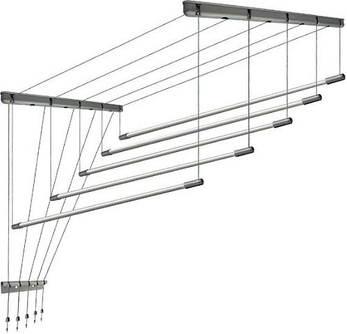 Сушилка для белья Comfort Alumin Group Потолочная 5 прутьев Silver Star 270 см (алюминий)