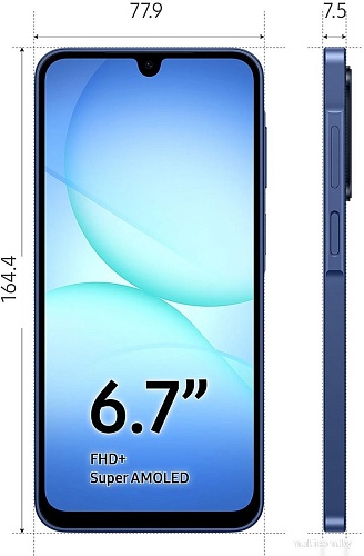 Телефон Samsung Galaxy A17 SM-A176B 8GB/256GB (синий)