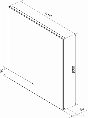 Misty Зеркало Нембус 100 1000x1000 НЕМ-02-100/100-14