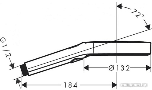 Душевая лейка Hansgrohe Rainfinity 130 3jet EcoSmart 26864000