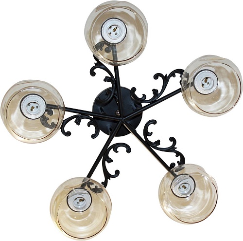 Люстра средней высоты Элетех 21277В-2/5 НПБ 01-5х60-148 Е27 1005404914