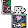 Зажигалка Zippo Street Chrome All Luck 48682