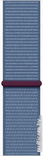 Умные часы Apple Watch SE 2 44 мм (алюминиевый корпус, серебристый/зимний синий, нейлоновый ремешок)