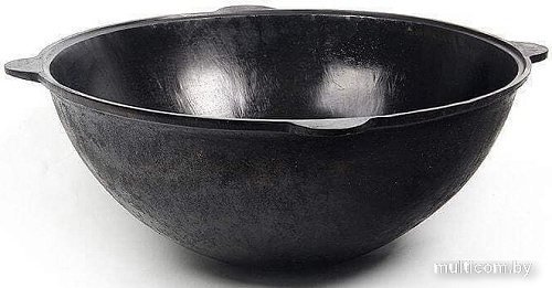 Казан Chugun Invest Узбекский с алюминиевой крышкой (8 л, круглое дно)