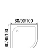Душевая кабина River Nara Light 90/44 МТ (без крыши)