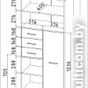 Шкаф распашной Интерлиния СК-021 (дуб венге/дуб молочный)