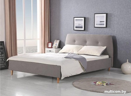 Кровать Halmar Doris 160x200 (серый/ольха)