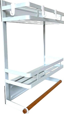 Вешалка кухонная Happy Home На холодильник HH-043 (черный)