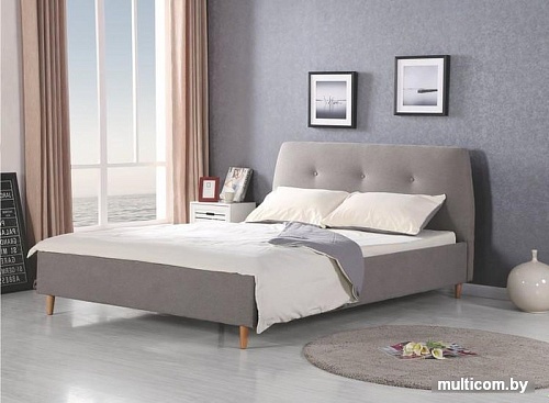 Кровать Halmar Doris 160x200 (серый/ольха)