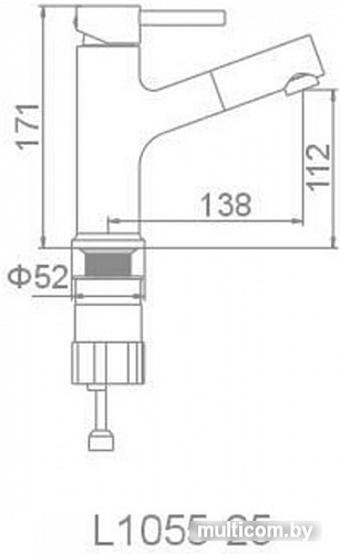 Смеситель Ledeme l1055-25