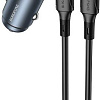 Автомобильное зарядное Borofone BZ32 USB Type-C (серый)