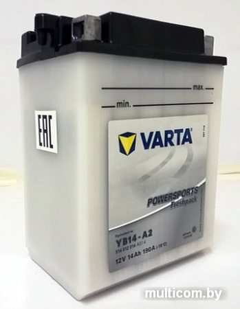Мотоциклетный аккумулятор Varta Powersports Freshpack YB14-A2 514 012 014 (14 А&middot;ч)