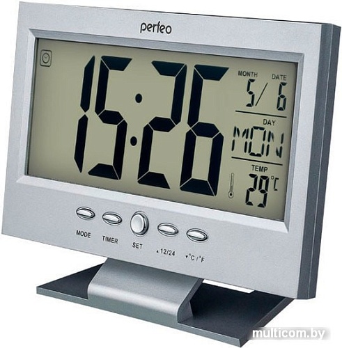 Радиочасы Perfeo Set PF-S2618 (серебристый)
