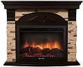 Портал Firelight Torre 25S (камень сланец натуральный/шпон темный дуб)