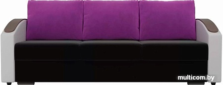 Диван Лига диванов Монако slide 102009 (черный/белый/фиолетовый)