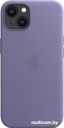 Чехол для телефона Apple MagSafe Leather Case для iPhone 13 (сиреневая глициния)