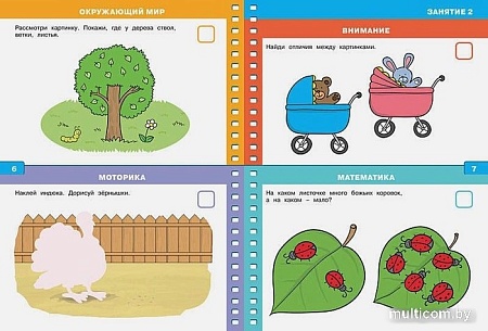 Развивающая игрушка Махаон Тесты 2-3 года. Дошкольная мозаика с наклейками (Земцова О.Н.)