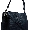 Женская сумка Souffle 101 1015013 (темно-синий кайман эластичный)