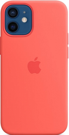 Чехол Apple MagSafe Silicone Case для iPhone 12 mini (розовый цитрус)