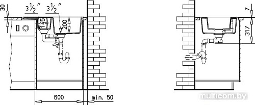Кухонная мойка TEKA Astral 60 B-TG Шоколад [40143522]