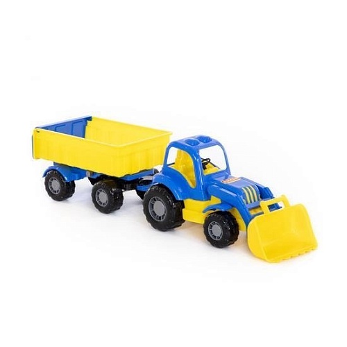 Полесье Силач трактор с прицепом №1 и ковшом 45027