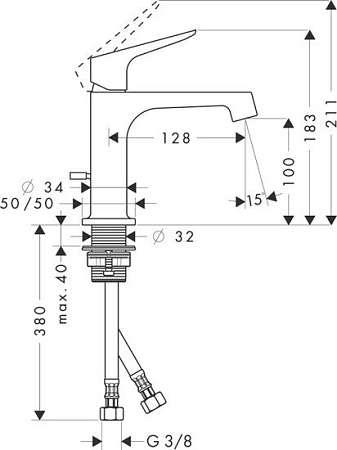 Смеситель Axor Citterio M 34010000