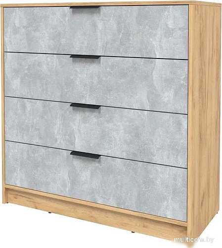 Комод Интерлиния Концепт КТ-К100 (бетон/дуб золотой)