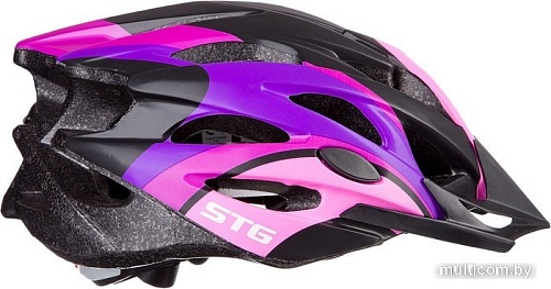 Cпортивный шлем STG MV29-A L (р. 58-61, розовый/фиолетовый/черный)