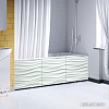 Фронтальный экран под ванну Comfort Alumin Волна белая 3D 1.7