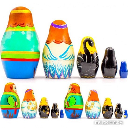 Развивающая игра Брестская Матрешка Лебединое озеро (набор 5 шт)