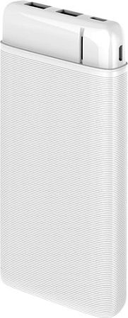 Портативное зарядное устройство Ginzzu GB-3975B (белый)