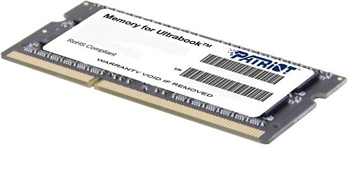 Оперативная память Patriot Memory for Ultrabook 4GB DDR3 SO-DIMM PC3-12800 (PSD34G1600L81S)
