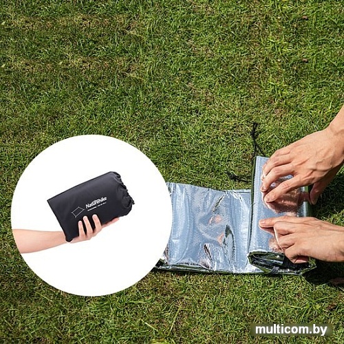 Туристический коврик Naturehike NH20FCD03-S (серебристый)