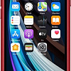 Apple Leather Case для iPhone SE 2020 (красный)