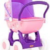 Коляска для кукол Полесье Arina №2 4-х колесная 48219 (фиолетовый/розовый)