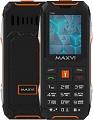 Кнопочный телефон Maxvi T100 (оранжевый)