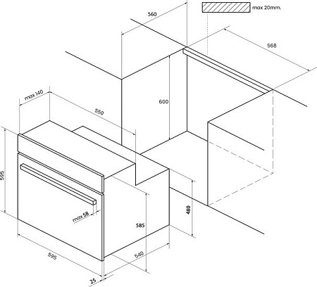 Духовой шкаф KUPPERSBERG HO 655 T