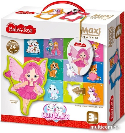 Мозаика/пазл Baby Toys Maxi. Милашки 02509