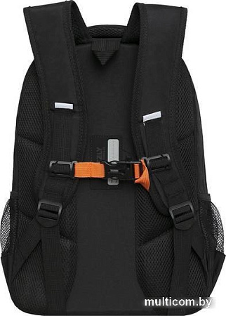 Школьный рюкзак Grizzly RB-354-4 (черный/оранжевый)