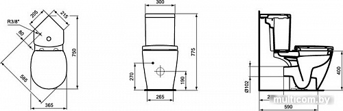 Унитаз Ideal Standard Connect Space [E119501]