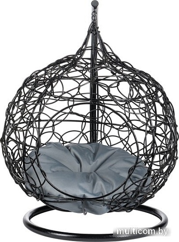 Подвесное кресло BiGarden кокон из искусственного ротанга (черный)