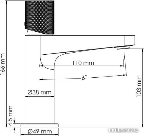 Смеситель Wasserkraft Tauber 6403